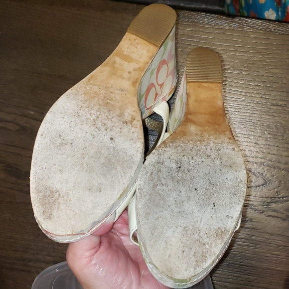Coach Klara Multicolor Sign C Platform Sandal 7 - Picture 9 of 9